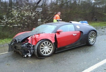 bugatti veyron crash lufkin